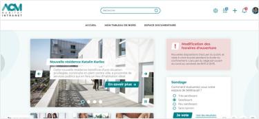 Interface portail des services ACM Habitat