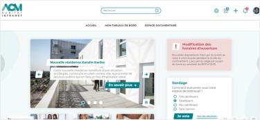 Interface portail des services ACM Habitat 