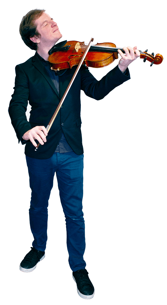 homme jouant du violon